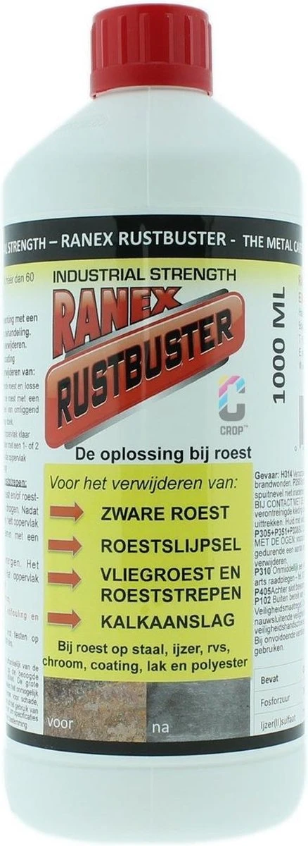 Ranex Rustbuster - Roestverwijderaar 1 liter Ranex Rustbuster - Roestverwijderaar 1 Liter -Bol Schoonmaak Winkel 438x1200 1