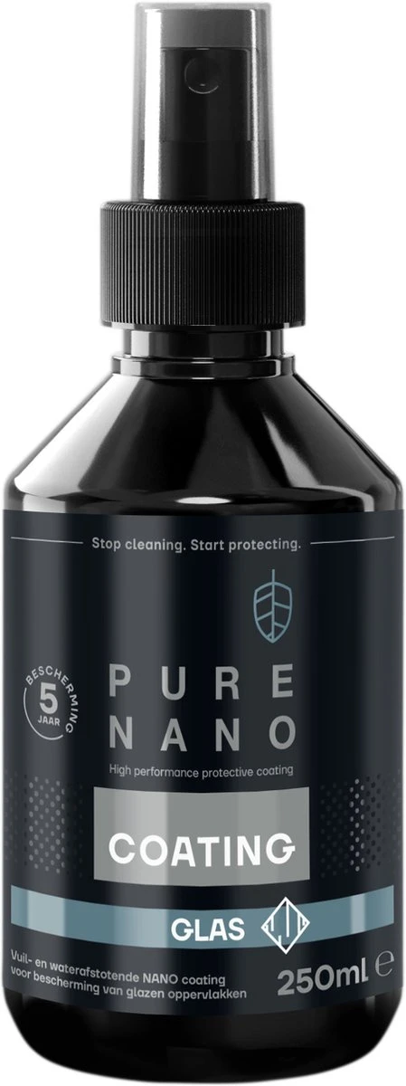 PURE NANO Glas - Nano coating voor 5 jaar heldere ramen met minder schoonmaakwerk - 250 ml PURE NANO Glas - Nano Coating Voor 5 Jaar Heldere Ramen Met Minder Schoonmaakwerk - 250 Ml -Bol Schoonmaak Winkel 449x1200 1