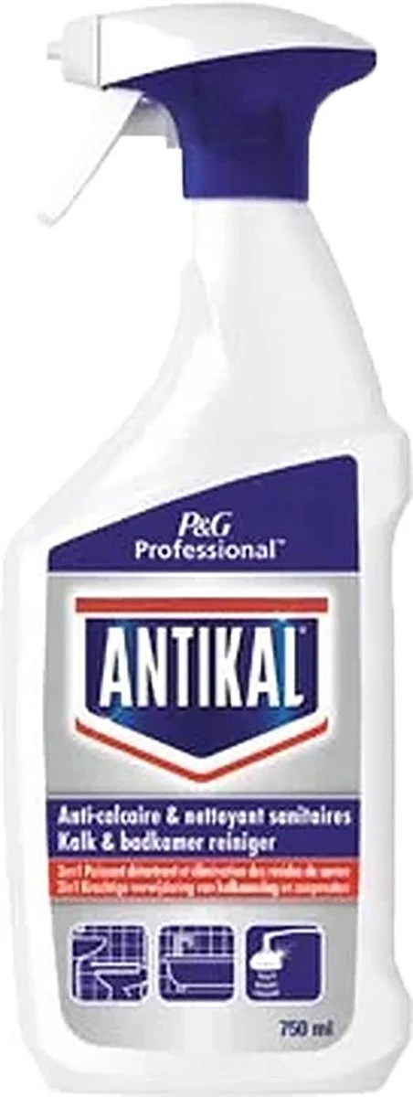 Antikal kalk en badkamerreiniger 2in1 spray 2x750 ml Antikal Kalk En Badkamerreiniger 2in1 Spray 2x750 Ml -Bol Schoonmaak Winkel