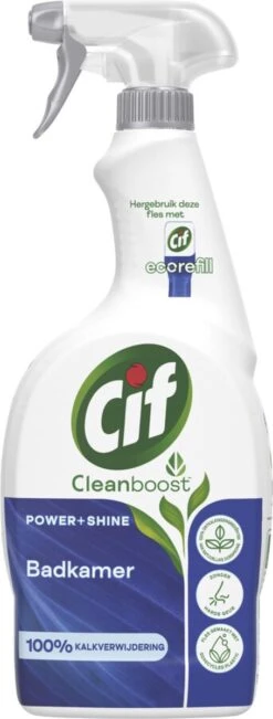 Cif CleanBoost Power & Shine Badkamer Spray - 6 X 750 Ml - Voordeelverpakking -Bol Schoonmaak Winkel 455x1200 1