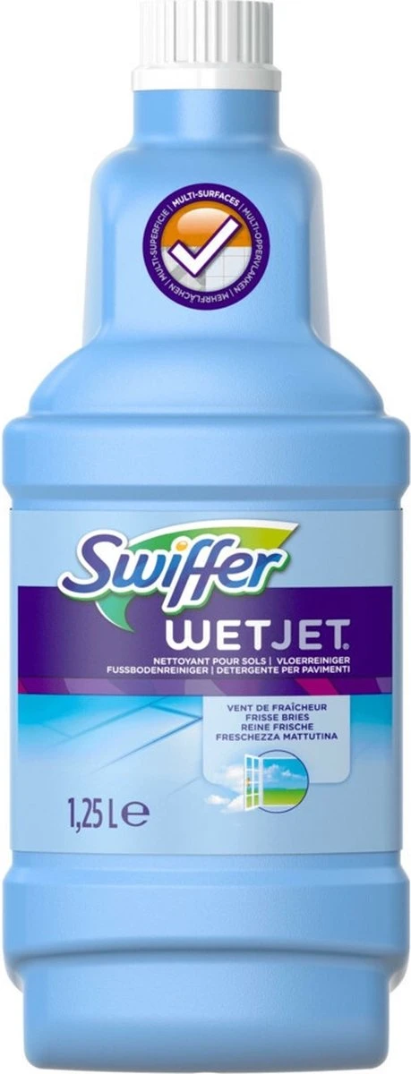 Swiffer WetJet Alles-In-Een Dweilsysteem Reinigingsmiddel - 1.25 liter Swiffer WetJet Alles-In-Een Dweilsysteem Reinigingsmiddel - 1.25 Liter -Bol Schoonmaak Winkel