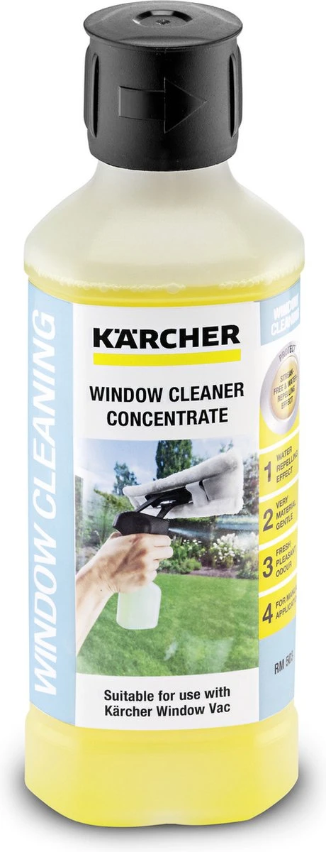 Kärcher glasreiniger - raamreinigingsconcentraat 500ml - RM503 Kärcher Glasreiniger - Raamreinigingsconcentraat 500ml - RM503 -Bol Schoonmaak Winkel