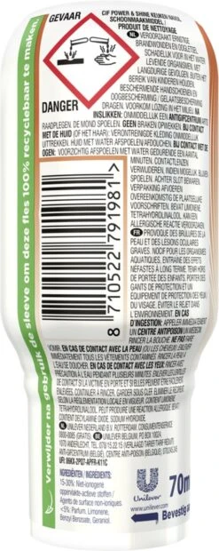 Cif CleanBoost Power & Shine Keuken Ecorefill Capsules - 10 X 70 Ml - Voordeelverpakking -Bol Schoonmaak Winkel 478x1200 1