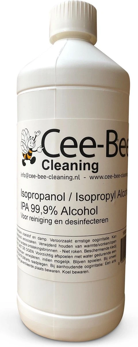 Cee-Bee Isopropanol | Isopropyl | IPA 99.9% Alcohol | 500 ml Cee-Bee Isopropanol | Isopropyl | IPA 99.9% Alcohol | 500 Ml -Bol Schoonmaak Winkel