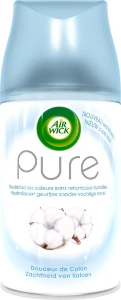 Air Wick Freshmatic Automatische Spray Luchtverfrisser - Pure Zachtheid Van Katoen Navulling - 3 Stuks - Voordeelverpakking -Bol Schoonmaak Winkel 484x1200 3