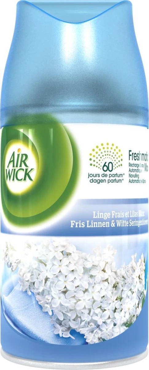 AIRWICK Freshmatic Automatische Spray Refill Frisse Linnen & Witte Bloemen Krimp - (3x250ml) AIRWICK Freshmatic Automatische Spray Refill Frisse Linnen & Witte Bloemen Krimp - (3x250ml) -Bol Schoonmaak Winkel 485x1200 3