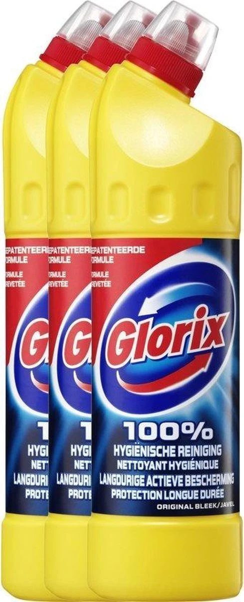 Glorix Original - 3 x 750 ml - Bleek Glorix Original - 3 X 750 Ml - Bleek -Bol Schoonmaak Winkel