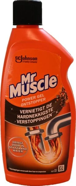 3x Mr. Muscle Power Gel Ontstopper 500 Ml -Bol Schoonmaak Winkel 492x1200
