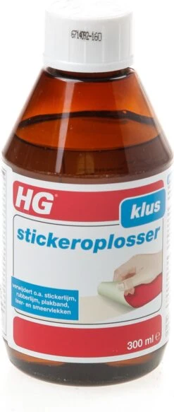 HG Stickerverwijderaar - 300ml - Eenvoudig In Gebruik - 100% Lijmrestenverwijdering -Bol Schoonmaak Winkel 508x1200 1