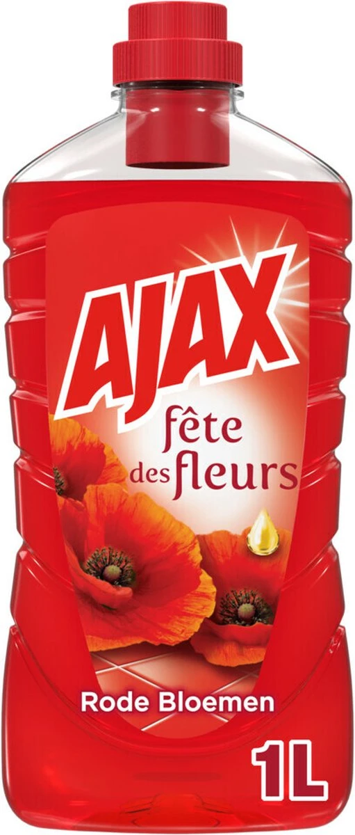 Ajax Allesreiniger Fete de Fleur Rode bloemen 1 liter Ajax® Ajax Allesreiniger Fete De Fleur Rode Bloemen 1 Liter -Bol Schoonmaak Winkel 511x1200 1