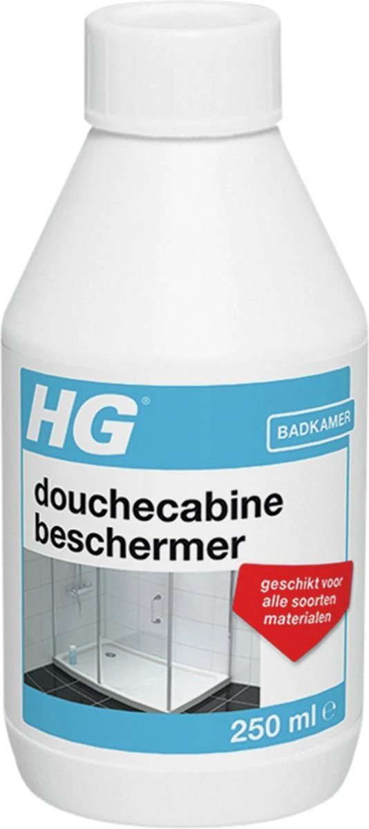 HG douchecabine beschermer - 250ml - voor alle soorten materialen HG Douchecabine Beschermer - 250ml - Voor Alle Soorten Materialen -Bol Schoonmaak Winkel