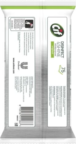 Cif Disinfect & Shine Wipes Doden 99,99% Van De Bacteriën Original Desinfecterende Schoonmaakdoekjes, Van 100% Biologisch Afbreekbaar Textiel 5 X 75 Doekjes 6 Cif Disinfect & Shine Wipes Doden 99,99% Van De Bacteriën Original Desinfecterende Schoonmaakdoekjes, Van 100% Biologisch Afbreekbaar Textiel 5 X 75 Doekjes -Bol Schoonmaak Winkel 640x1200