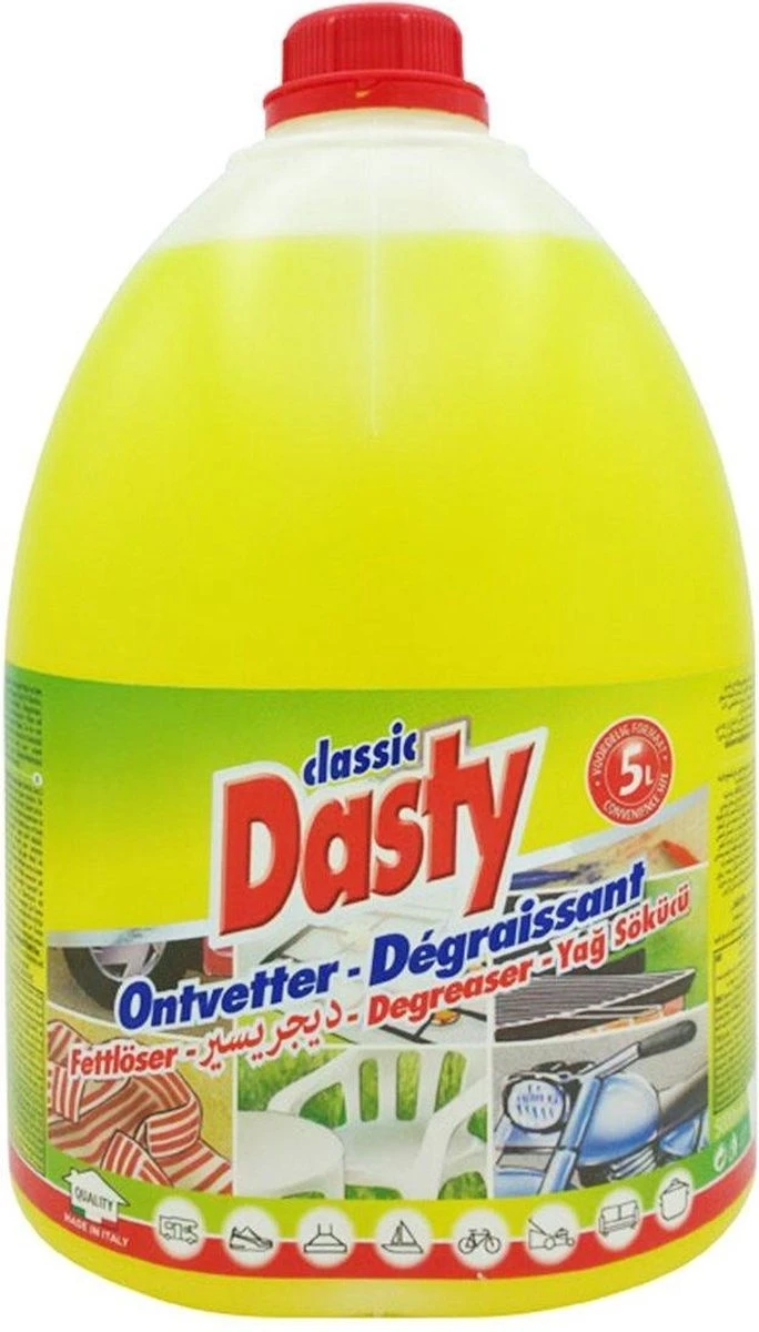 Dasty ontvetter 5 liter can Dasty Ontvetter 5 Liter Can -Bol Schoonmaak Winkel