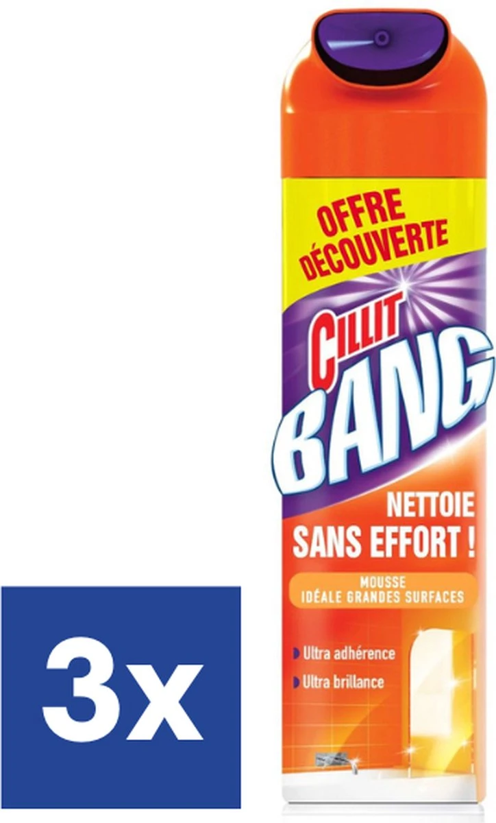 Cillit Bang Active Mousse Badkamer - 3 x 600 ml Cillit Bang Active Mousse Badkamer - 3 X 600 Ml -Bol Schoonmaak Winkel