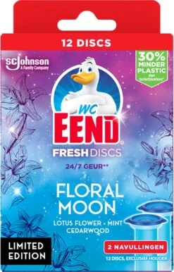 WC-Eend Fresh Discs Floral Moon + Navulling 12 Discs -Bol Schoonmaak Winkel 767x1200 1