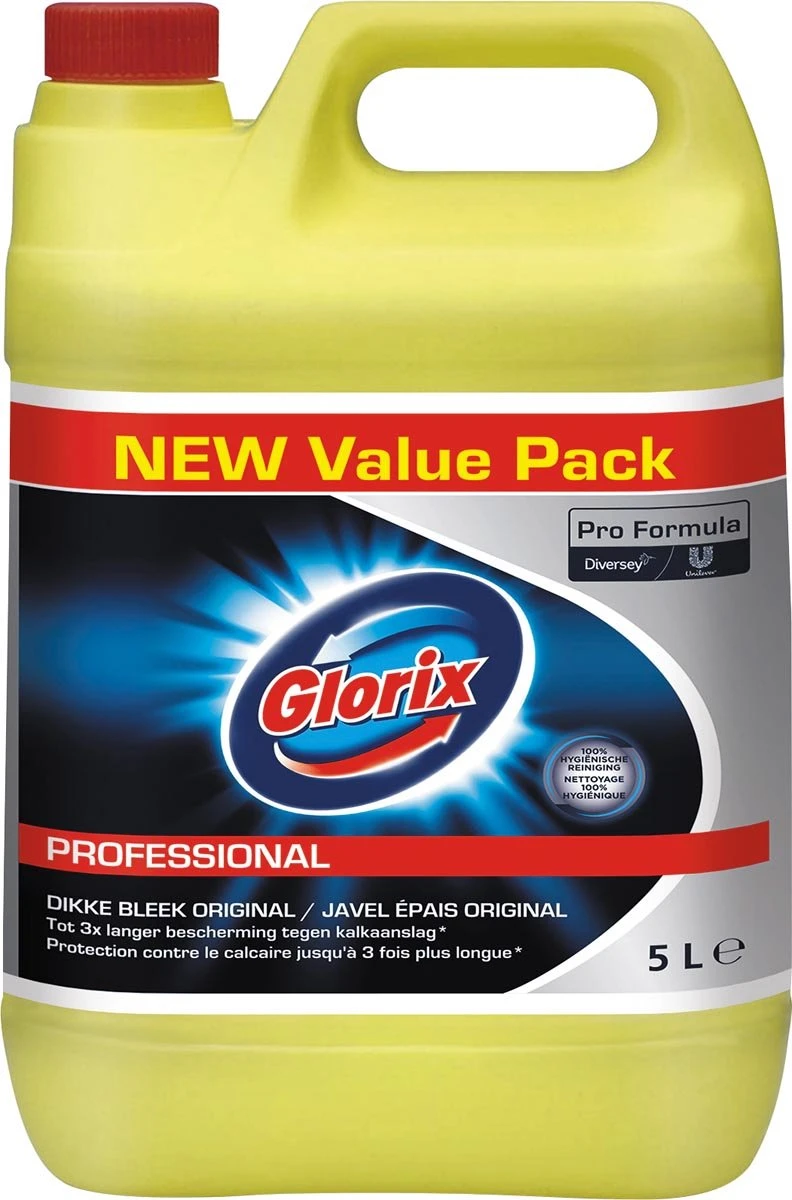 Glorix Pro Formula toiletreiniger dikke bleek Original met chloor, fles van 5 l Glorix Pro Formula Toiletreiniger Dikke Bleek Original Met Chloor, Fles Van 5 L -Bol Schoonmaak Winkel 792x1200 1