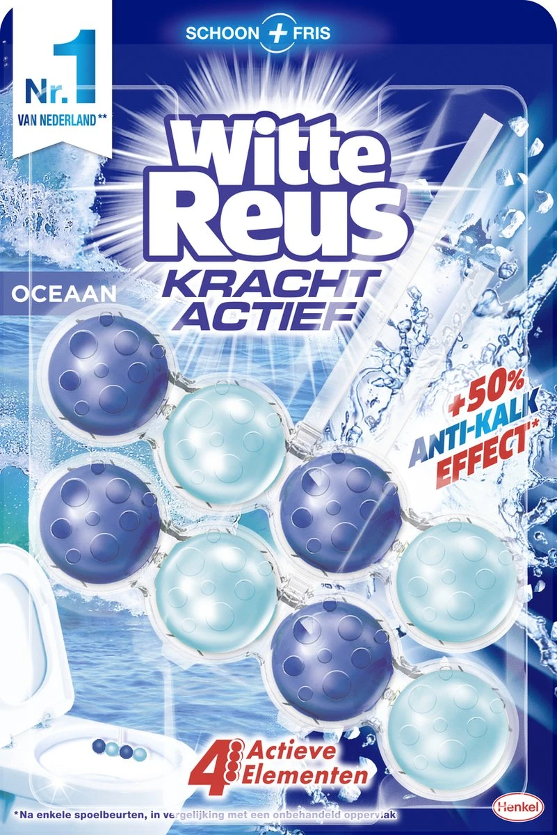 Witte Reus Kracht Actief Toiletblok - Oceaan - WC Blokjes Voordeelverpakking - 20 stuks Witte Reus Kracht Actief Toiletblok - Oceaan - WC Blokjes Voordeelverpakking - 20 Stuks -Bol Schoonmaak Winkel 801x1200 3