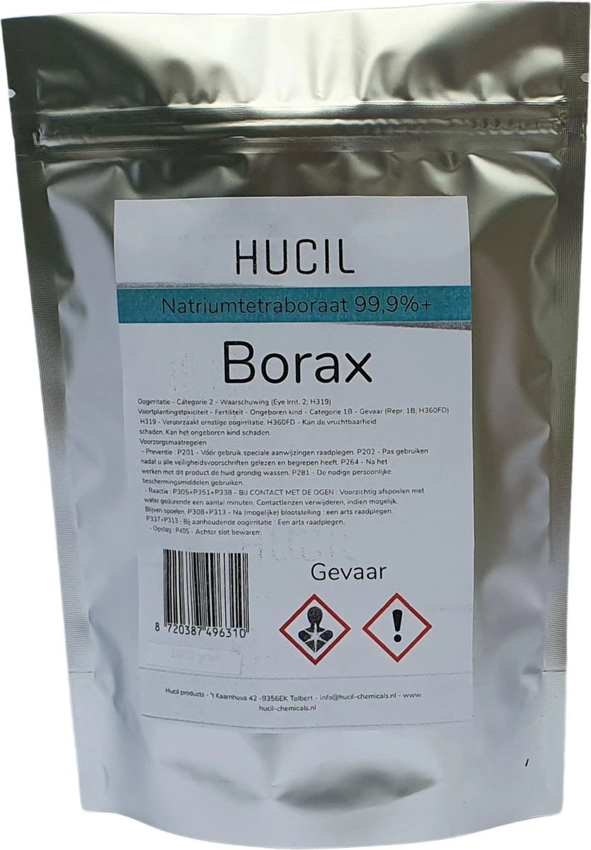 Borax poeder - natriumtetraboraat 99,9% + zuiver - 1kg Borax Poeder - Natriumtetraboraat 99,9% + Zuiver - 1kg -Bol Schoonmaak Winkel