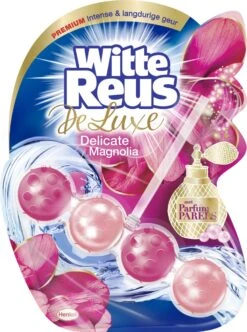 Witte Reus DeLuxe Toiletblok - Delicate Magnolia - WC Blokjes Voordeelverpakking - 10 Stuks -Bol Schoonmaak Winkel 894x1200 1