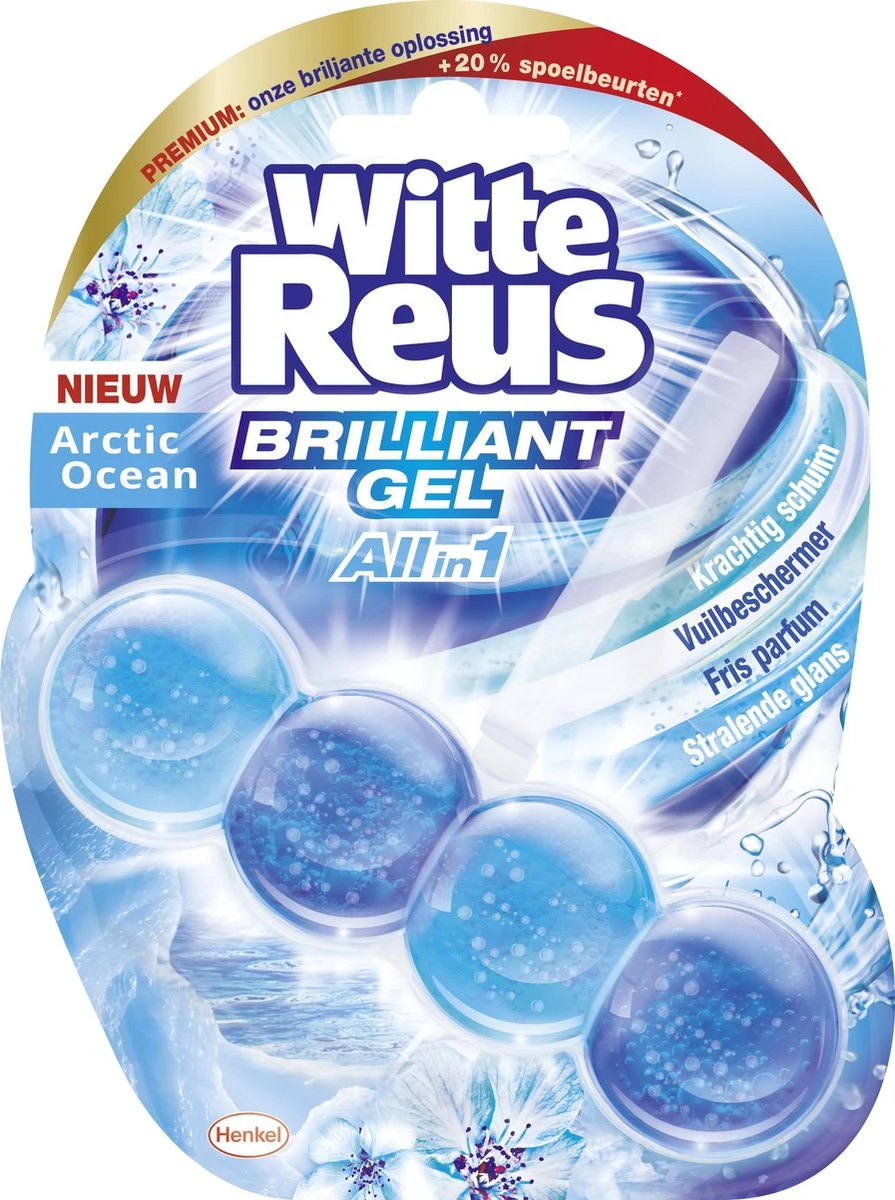 Witte Reus Brilliant Gel Allin1 Toiletblok - Arctic Ocean - WC Blokjes Voordeelverpakking - 11 Stuks Witte Reus Brilliant Gel Allin1 Toiletblok - Arctic Ocean - WC Blokjes Voordeelverpakking - 11 Stuks -Bol Schoonmaak Winkel 895x1200 4