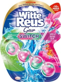 Witte Reus Toiletblok Geur Switch - Appel Waterlelie - WC Blokjes Voordeelverpakking - 10 Stuks -Bol Schoonmaak Winkel 897x1200 2