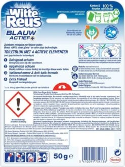 Witte Reus Blauw Actief Toiletblok - Hygiene - WC Blokjes Voordeelverpakking - 10 Stuks 8 Witte Reus Blauw Actief Toiletblok - Hygiene - WC Blokjes Voordeelverpakking - 10 Stuks -Bol Schoonmaak Winkel 900x1200 6