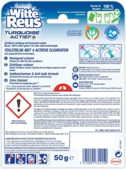 Witte Reus Turquoise Actief Toiletblok - Pacific - WC Blokjes Voordeelverpakking - 10 Stuks 9 Witte Reus Turquoise Actief Toiletblok - Pacific - WC Blokjes Voordeelverpakking - 10 Stuks -Bol Schoonmaak Winkel 901x1200