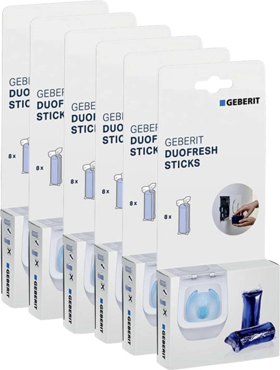 Geberit DuoFresh Sticks - 48 stuks - Voordeelverpakking - Toilet/WC Blokjes Inbouwreservoir Geberit DuoFresh Sticks - 48 Stuks - Voordeelverpakking - Toilet/WC Blokjes Inbouwreservoir -Bol Schoonmaak Winkel 909x1200 1