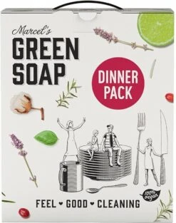 Marcel's Green Soap Dinner Pack - 1 X 1 Box -Bol Schoonmaak Winkel 947x1200 1