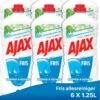 Ajax® Ajax Allesreiniger Fris 6 X 1.25L - Voordeelverpakking -Bol Schoonmaak Winkel 953x1200