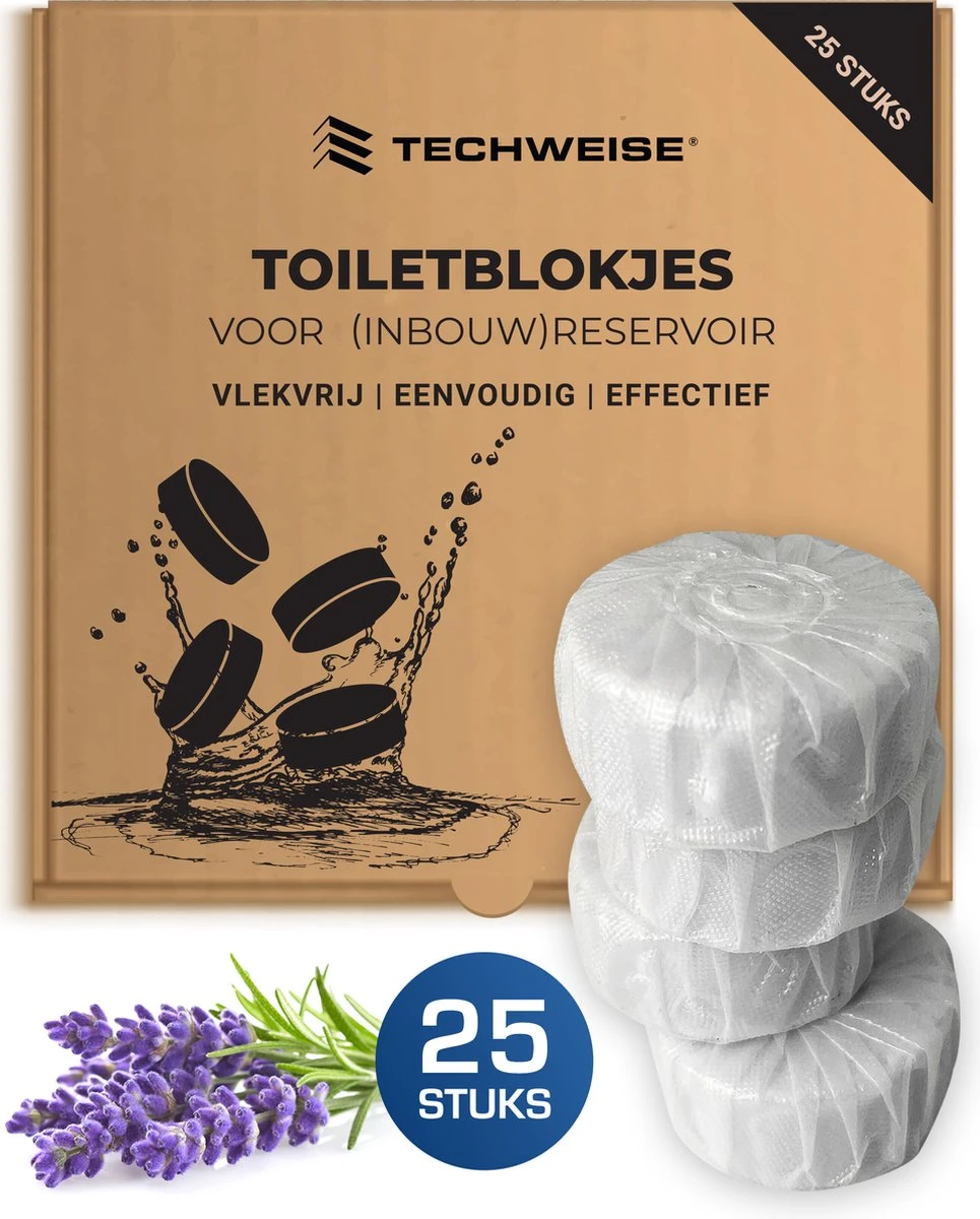 Witte Toiletblokjes voor Inbouwreservoir voor o.a Geberit en Grohe - 25 stuks - Met Lavendel - vlekvrij - Stortbakblokjes Witte Toiletblokjes Voor Inbouwreservoir Voor O.a Geberit En Grohe - 25 Stuks - Met Lavendel - Vlekvrij - Stortbakblokjes -Bol Schoonmaak Winkel