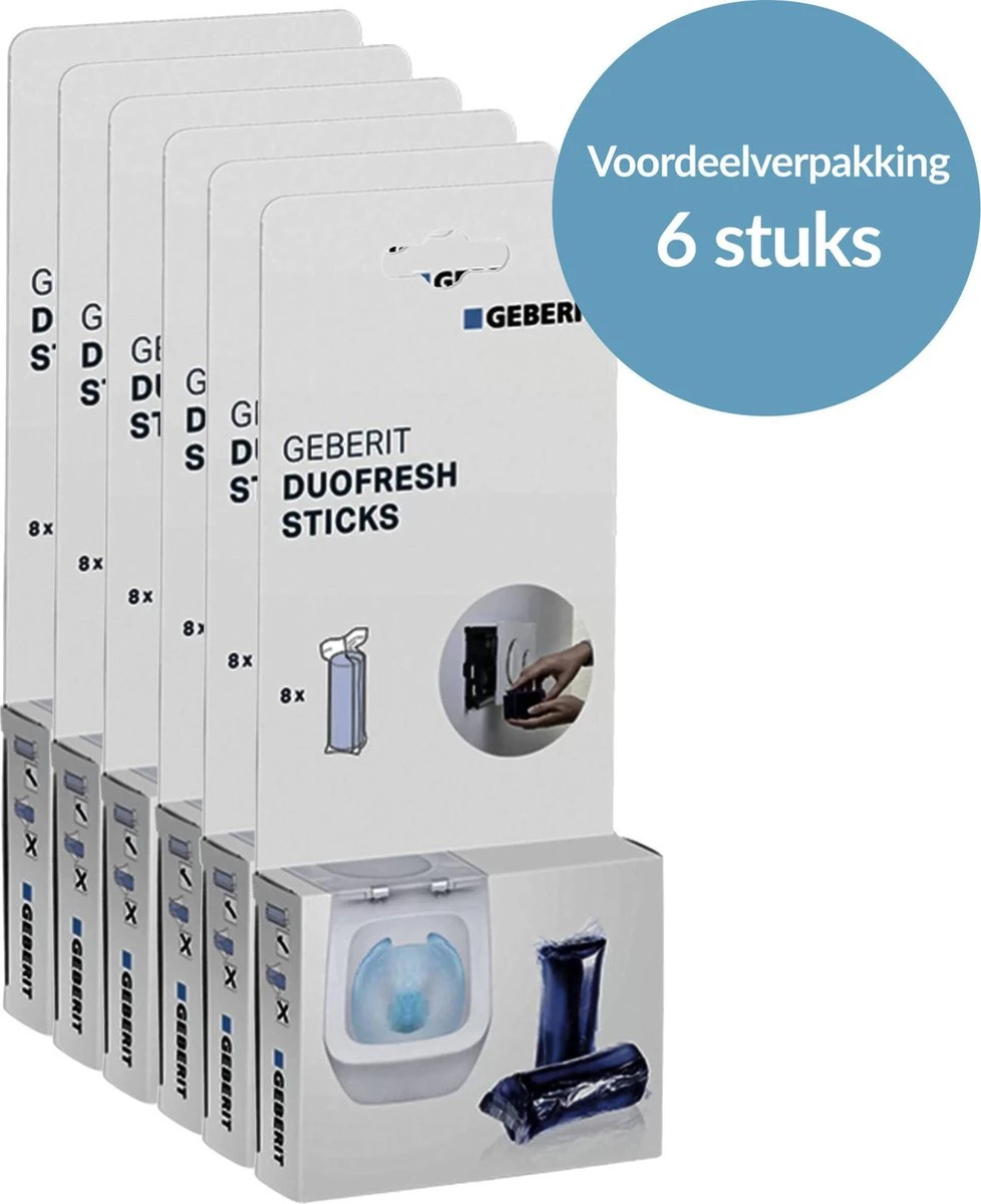 Geberit DuoFresh Sticks - 48 stuks - Voordeelverpakking - Toilet/WC Blokjes Inbouwreservoir Geberit DuoFresh Sticks - 48 Stuks - Voordeelverpakking - Toilet/WC Blokjes Inbouwreservoir -Bol Schoonmaak Winkel