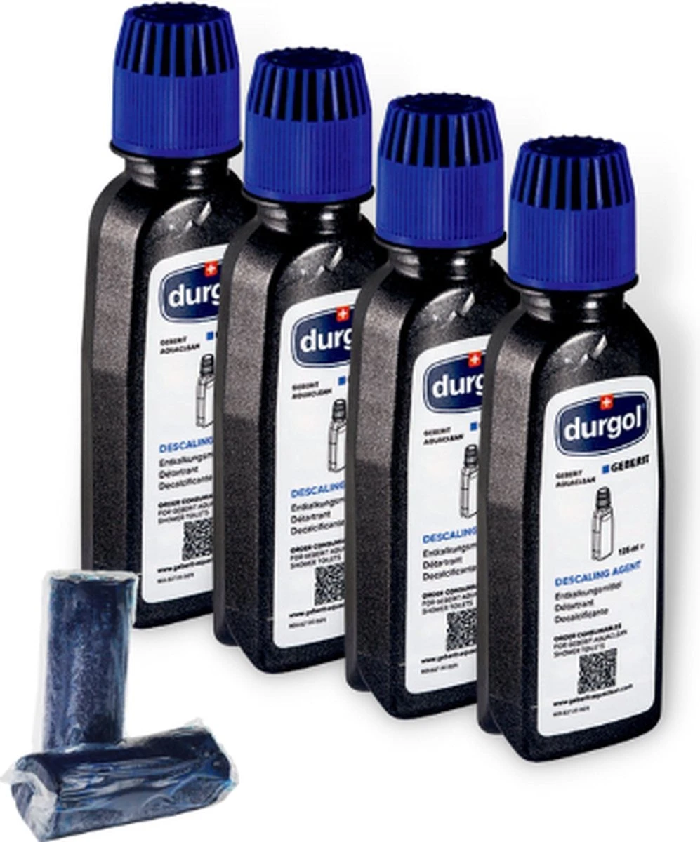 Geberit Aquaclean ontkalkingsmiddel en Duofresh sticks - 4 flesjes + 2 gratis Geberit DuoFresh sticks - Toilet ontkalking - Geberit toilet ontkalker Geberit Aquaclean Ontkalkingsmiddel En Duofresh Sticks - 4 Flesjes + 2 Gratis Geberit DuoFresh Sticks - Toilet Ontkalking - Geberit Toilet Ontkalker -Bol Schoonmaak Winkel